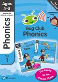 Phonics - Learn at Home Pack 1 (Bug Club), Phonics Sets 1-3 for ages 4-5 (Six stories + Parent Guide + Activity Book)
