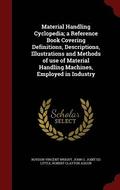Material Handling Cyclopedia; a Reference Book Covering Definitions, Descriptions, Illustrations and Methods of use of Material Handling Machines, Employed in Industry
