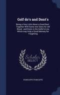 Golf do's and Dont's