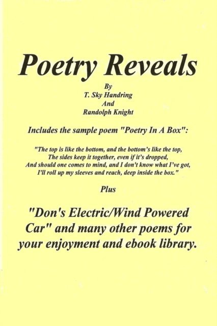 Randolph - Poetry Reveals, E-bok