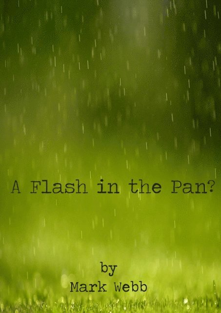 Mark Webb - Flash in the Pan?, E-bok