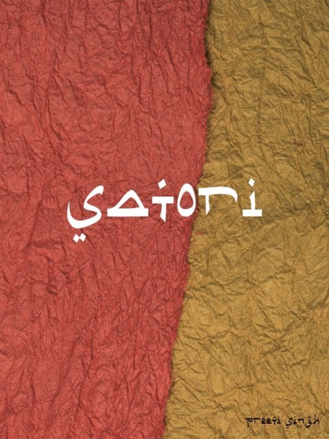 Preeti Singh - Satori: A book of Urdu poetry, E-bok
