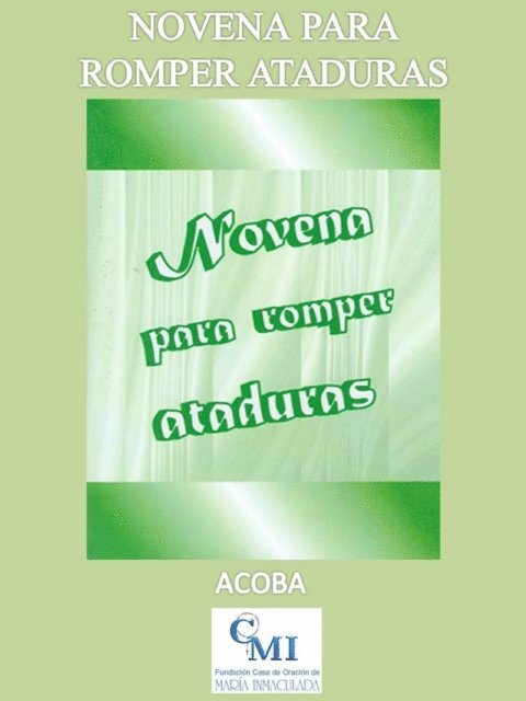 ACOBA - Novena para romper ataduras, E-bok