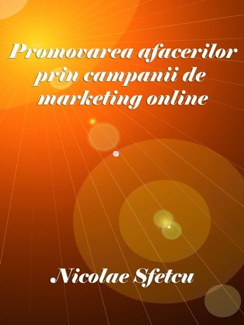 Nicolae Sfetcu - Promovarea afacerilor prin campanii de marketing online, E-bok