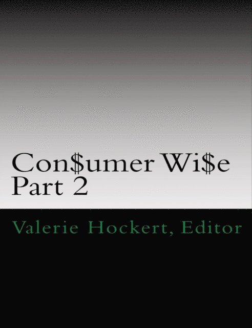 PhD Valerie Hockert - Con$umer Wi$e: Part 2, E-bok. Tillgänglighet: Lägg i varukorg