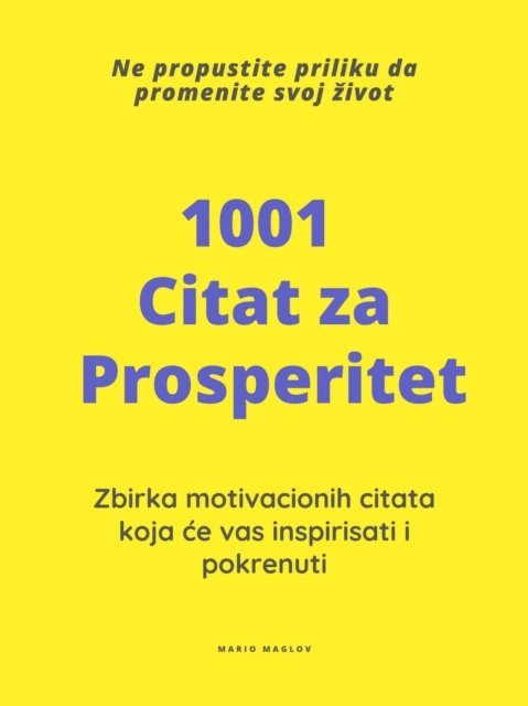 Mario Maglov - 1001 Citat za prosperitet, E-bok. Tillgänglighet: Lägg i varukorg