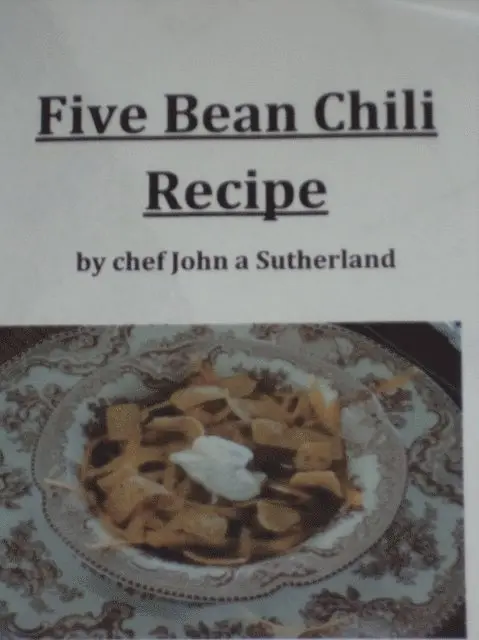 John A Sutherland - Five Bean Chili Recipe by chef John a Sutherland, E-bok. Tillgänglighet: Lägg i varukorg