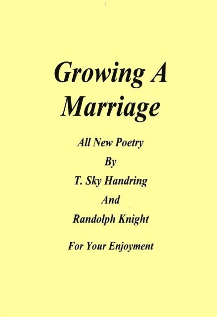 Randolph - Growing A Marriage, E-bok