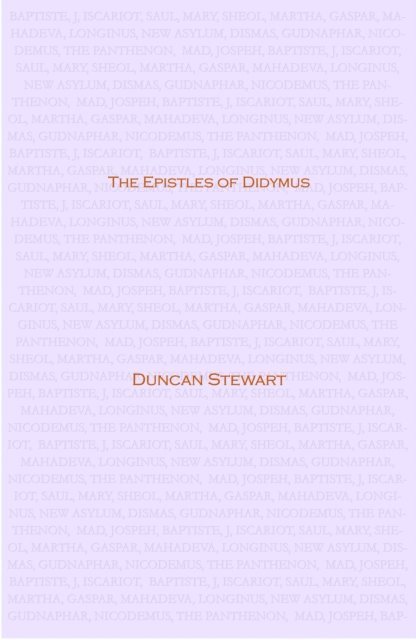 Duncan Stewart - Epistles of Didymus, E-bok