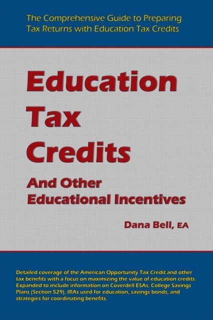 Dana Bell - Education Tax Credits, E-bok