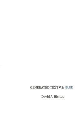 David a Bishop - Generated Text, V.2, Häftad. Tillgänglighet: Lägg i varukorg