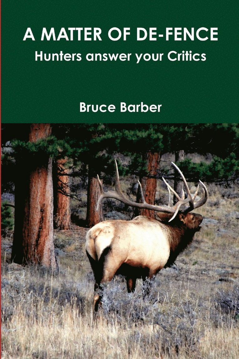 Bruce Barber - Matter of De Fence, Häftad