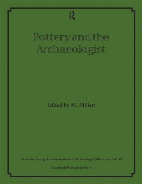 Martin Millett - Pottery and the Archaeologist, E-bok