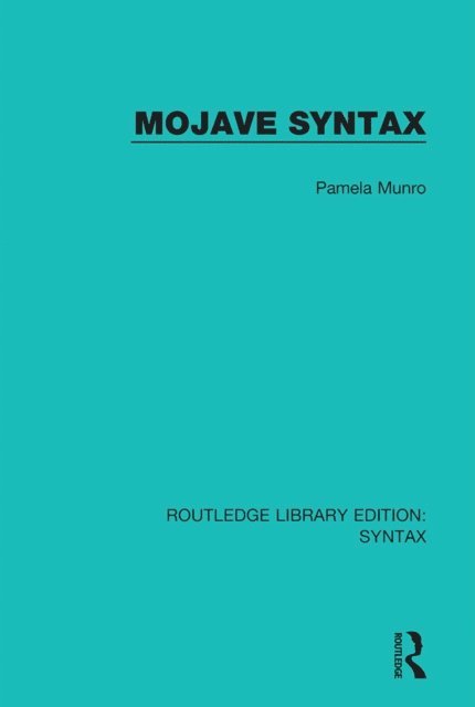 Pamela Munro - Mojave Syntax, E-bok