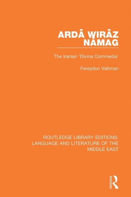Fereydun Vahman - ArdA  WirA z NA mag, E-bok