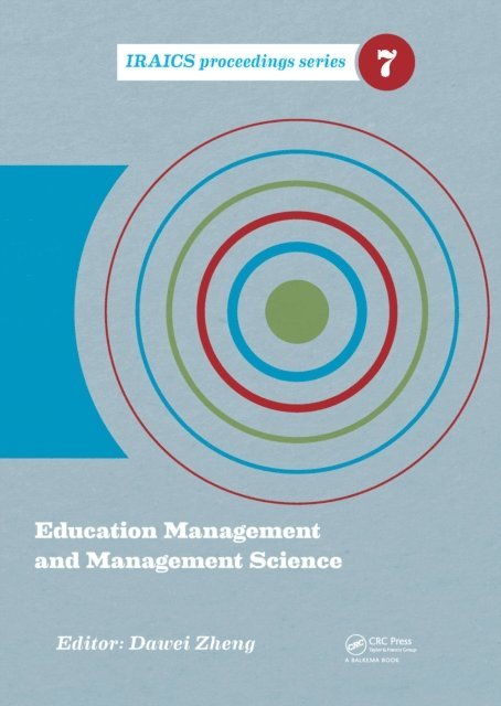 Dawei Zheng - Education Management and Management Science, E-bok