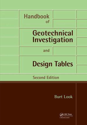 Burt G. Look - Handbook of Geotechnical Investigation and Design Tables, E-bok