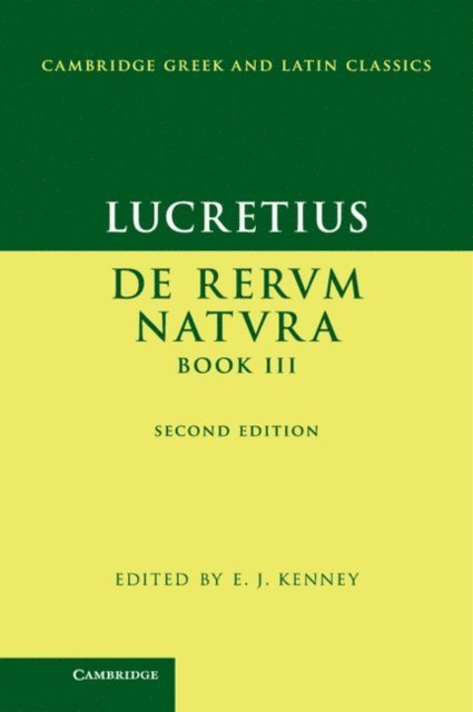 Lucretius, E. J. Kenney - Lucretius: De Rerum NaturaBook III, E-bok