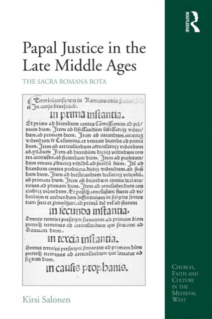 Kirsi Salonen - Papal Justice in the Late Middle Ages, E-bok