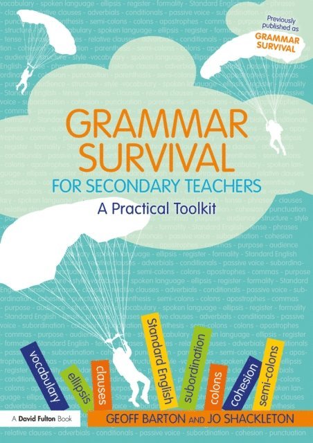 Jo Shackleton, Geoff Barton - Grammar Survival for Secondary Teachers, E-bok