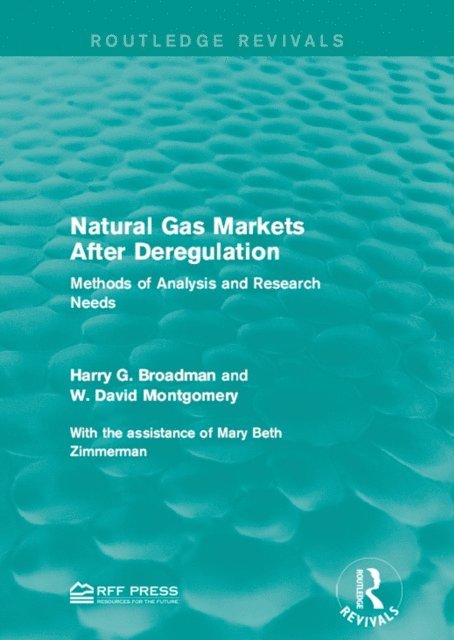 W. David Montgomery, Harry G. Broadman - Natural Gas Markets After Deregulation, E-bok