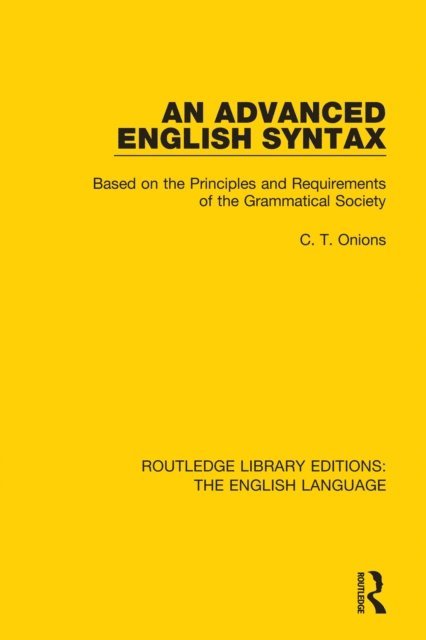 Various - Routledge Library Editions: The English Language, E-bok