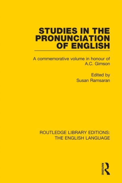 Susan Ramsaran - Studies in the Pronunciation of English, E-bok