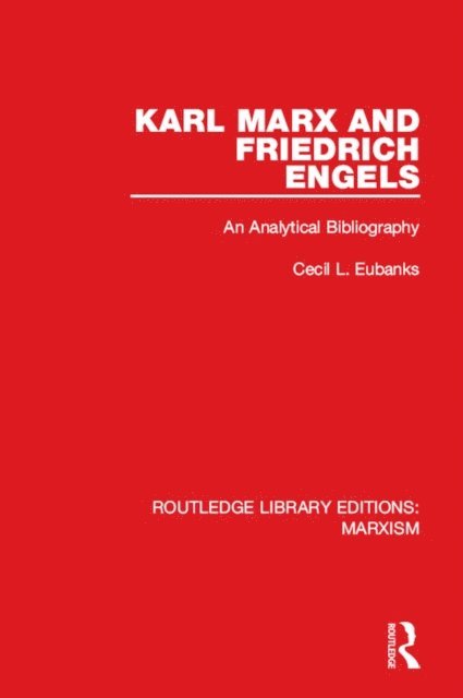 Cecil Eubanks - Karl Marx and Friedrich Engels, E-bok