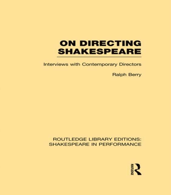 Ralph Berry - On Directing Shakespeare, E-bok