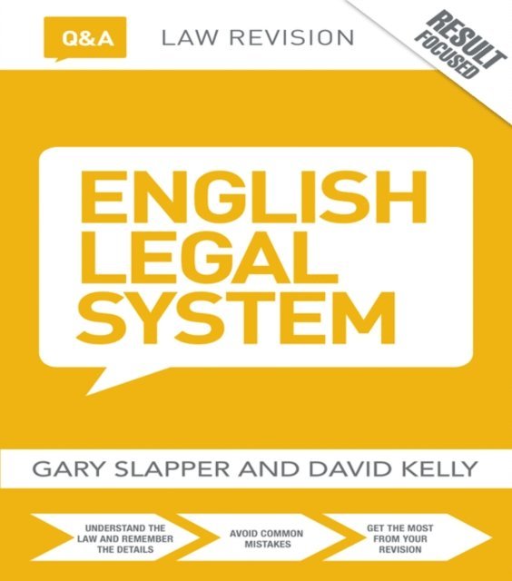 Gary Slapper - Q&A English Legal System, E-bok