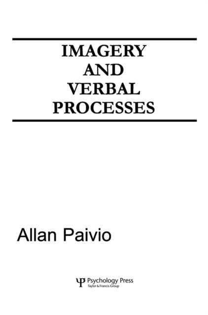 A. Paivio - Imagery and Verbal Processes, E-bok