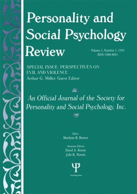 Arthur G. Miller - Perspectives on Evil and Violence, E-bok