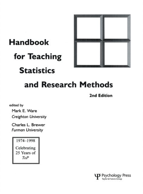 Charles L. Brewer, Mark E. Ware - Handbook for Teaching Statistics and Research Methods, E-bok