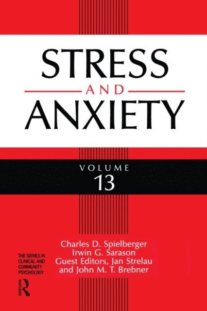 John M. Brebner, Jan Strelau, Irwin G. Sarason, Charles D. Spielberger - Stress And Anxiety, E-bok