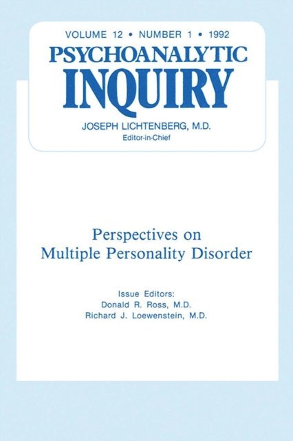 Donald R Ross - Multiple Personality Disorder, E-bok. Tillgänglighet: Lägg i varukorg