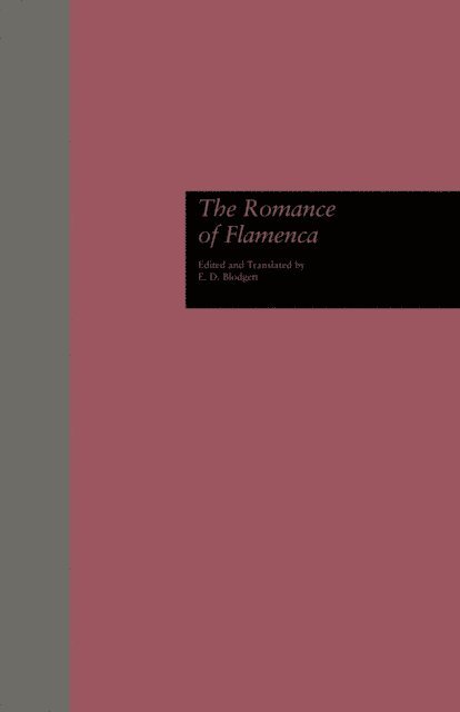 E. D. Blodgett - Romance of Flamenca, E-bok