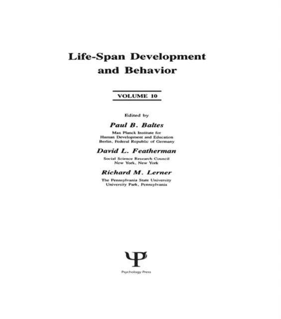 Richard M. Lerner, David L. Featherman, Paul B. Baltes - Life-Span Development and Behavior, E-bok