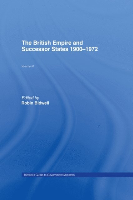 Robin Bidwell - Guide to Government Ministers, E-bok