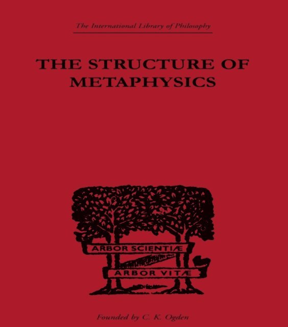 Morris Lazerowitz - Structure of Metaphysics, E-bok