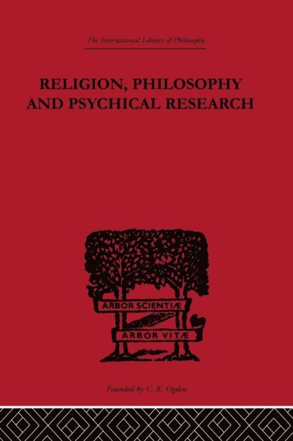 C.D. Broad - Religion, Philosophy and Psychical Research, E-bok