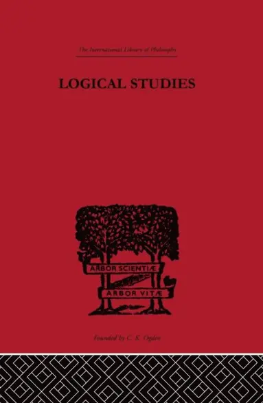 Georg Henrik Von Wright - Logical Studies, E-bok