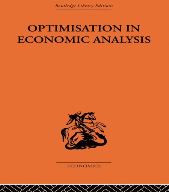 Gordon Mills - Optimisation in Economic Analysis, E-bok. Tillgänglighet: Lägg i varukorg