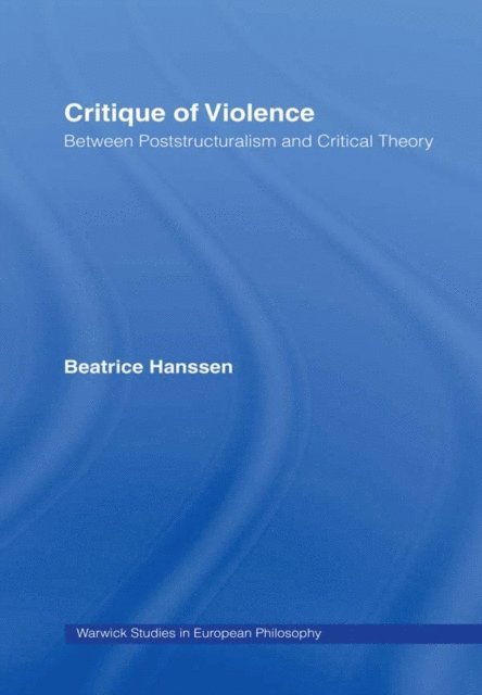 Beatrice Hanssen - Critique of Violence, E-bok