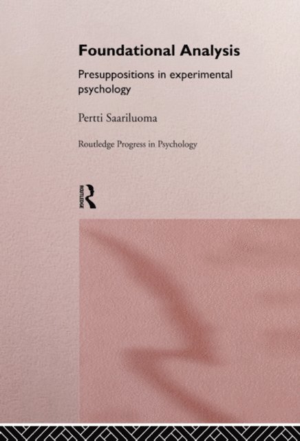 Pertti Saariluoma - Foundational Analysis, E-bok