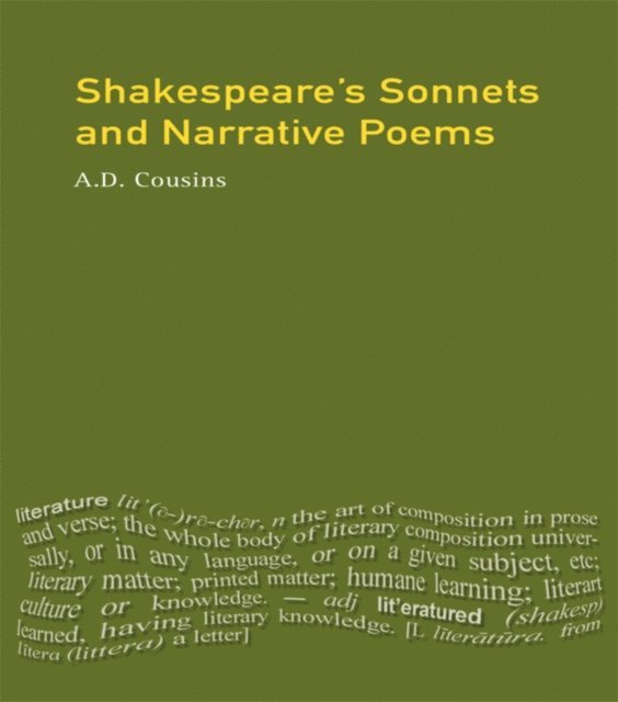 A. D. Cousins - Shakespeare's Sonnets and Narrative Poems, E-bok