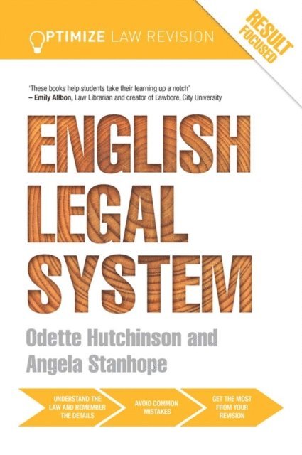 Odette Hutchinson, Angela Stanhope - Optimize English Legal System, E-bok
