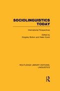 Sociolinguistics Today (RLE Linguistics C: Applied Linguistics)