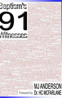 Mj Anderson - Baptism's 91 Witnesses, Inbunden. Tillgänglighet: Lägg i varukorg