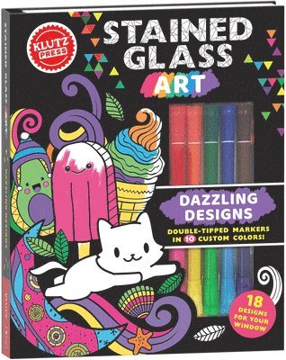 Stained Glass Art: Dazzling Designs (Klutz Activity Book), Inbunden