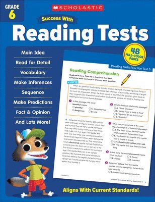 Scholastic Teaching Resources - Scholastic Success with Reading Tests Grade 6 Workbook, Häftad